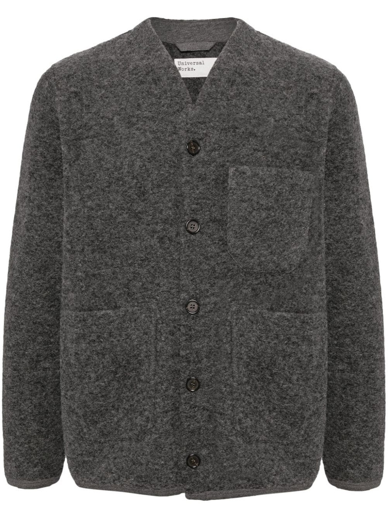 fleece cardigan 1