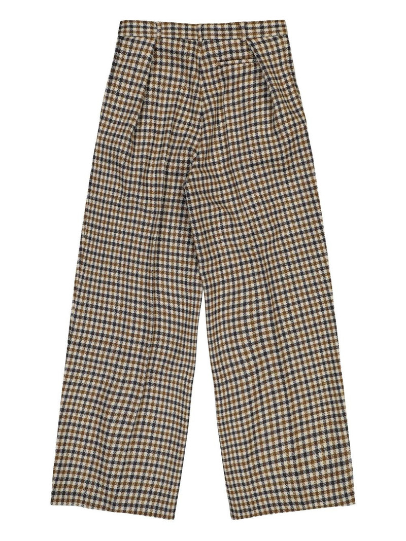 Walter Van Beirendonck Sun checked trousers outlook