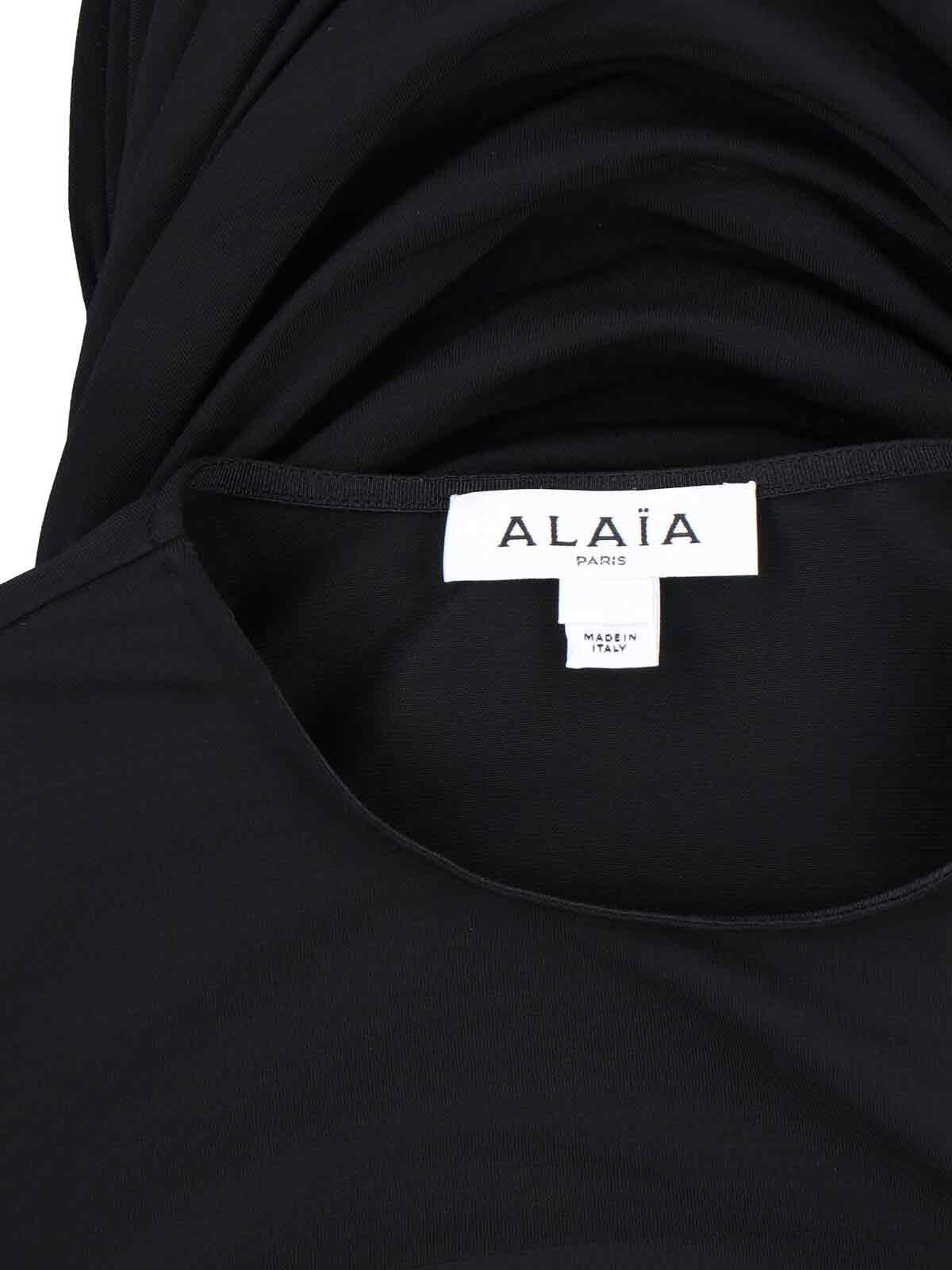 DRAPED VISCOSE T-SHIRT - 5