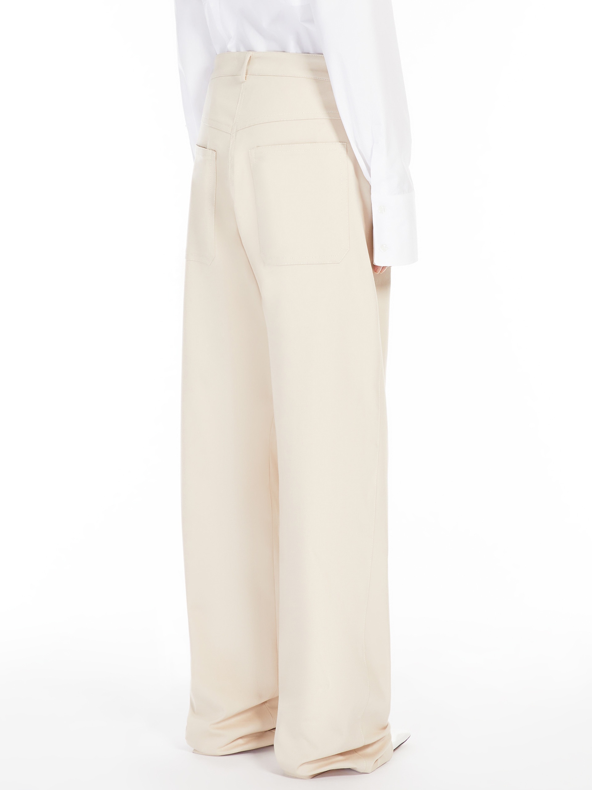 ERA Pure cotton wide-leg trousers - 4