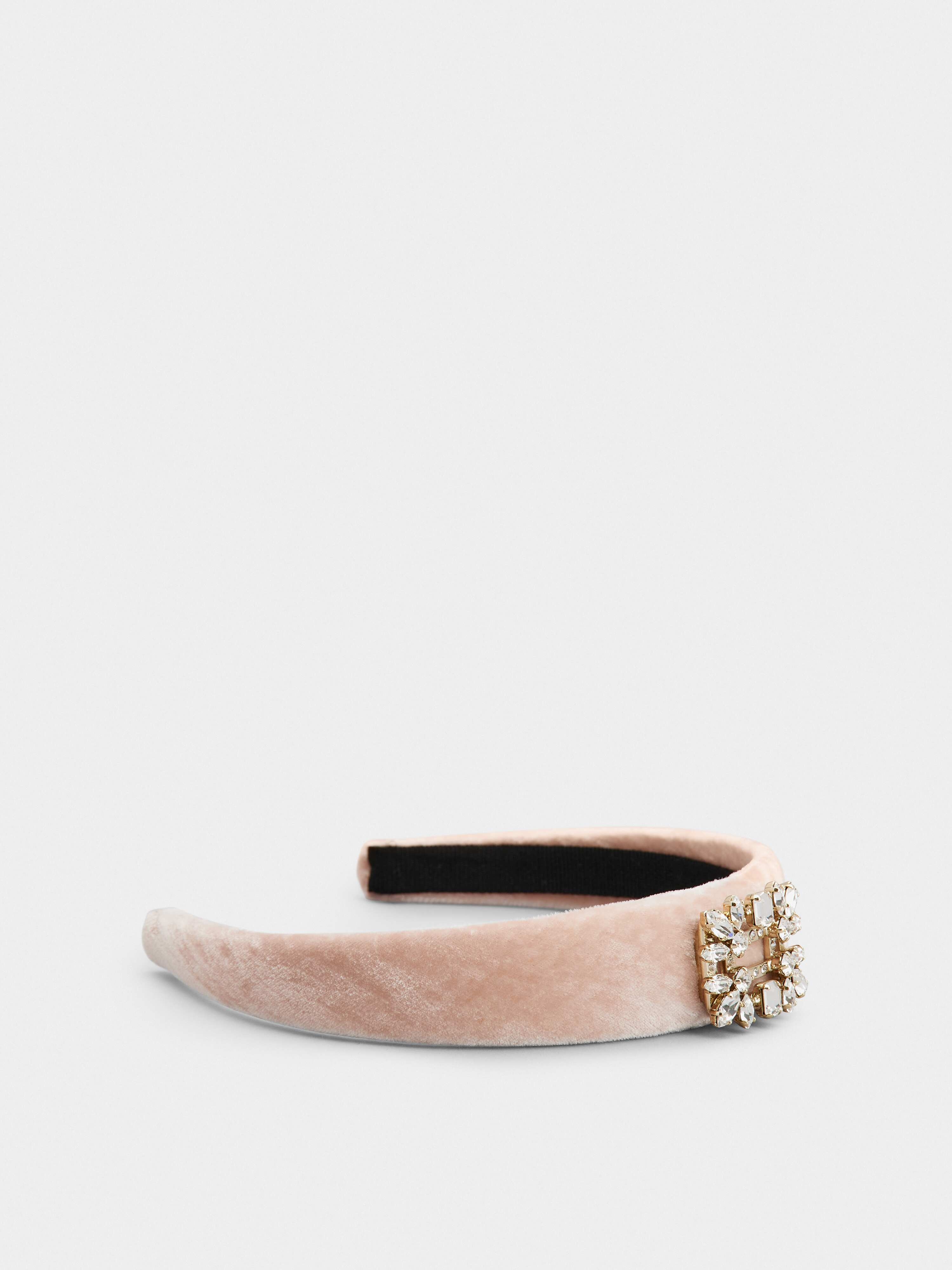 Broche Vivier Buckle Hair Band in Velvet - 3
