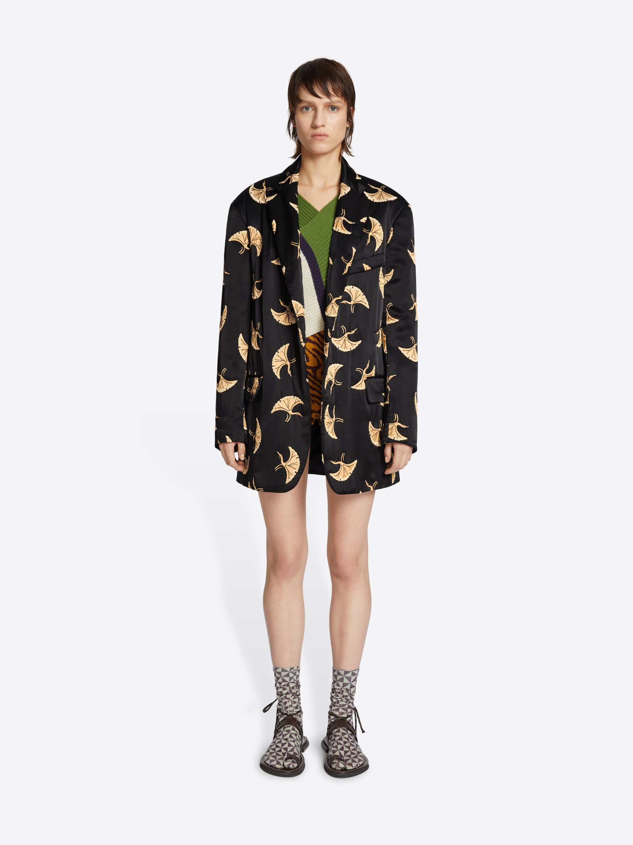 Dries Van Noten QUILTED SILK BLAZER | REVERSIBLE