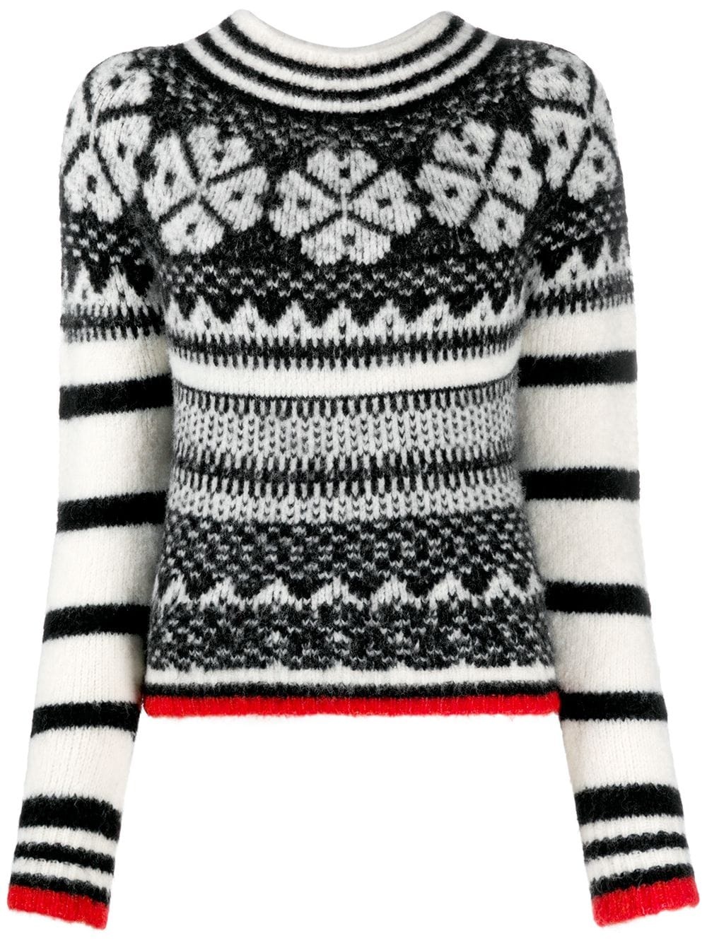 winter jacquard knit jumper - 1