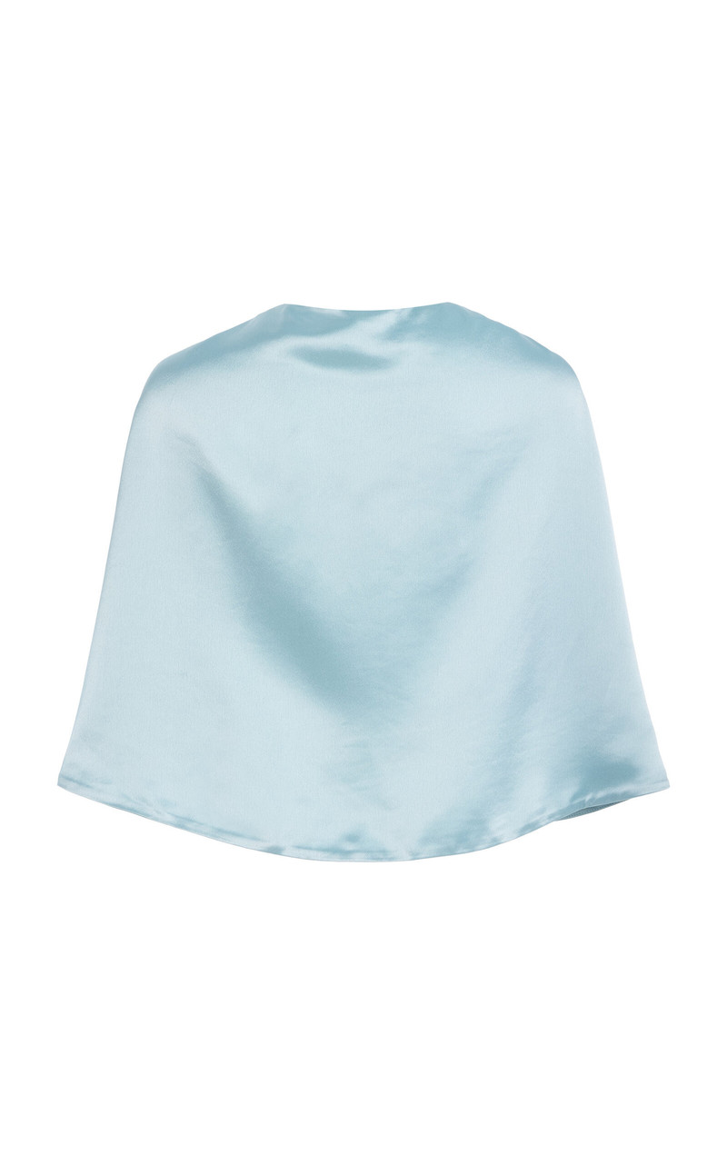 BY MALENE BIRGER Pinlos Draped Cape light blue outlook