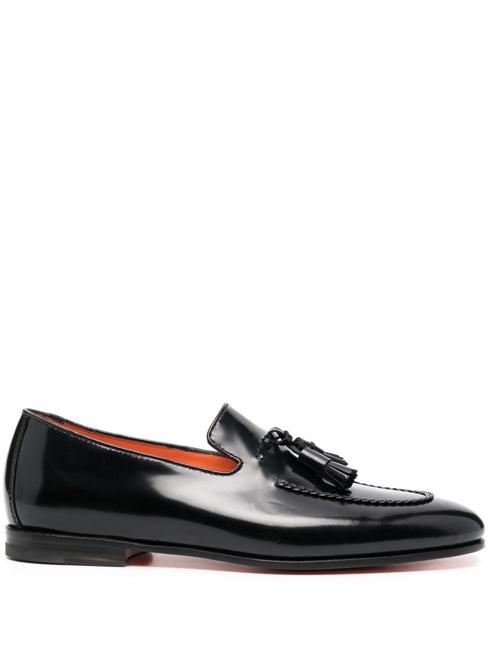 leather tassel-detail loafers - 1