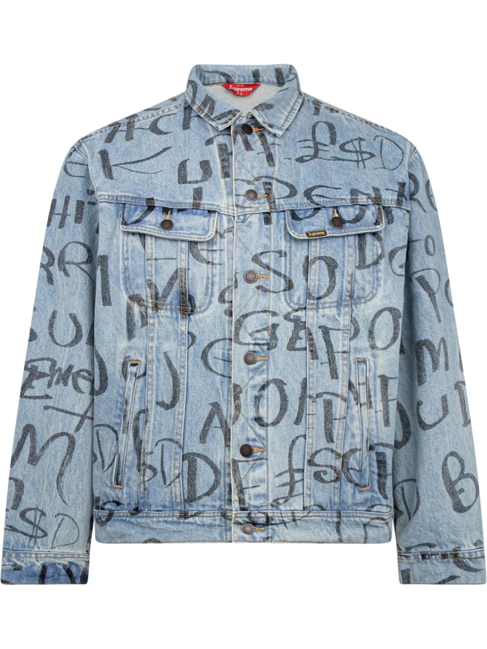 printed Ark trucker jacket - 1