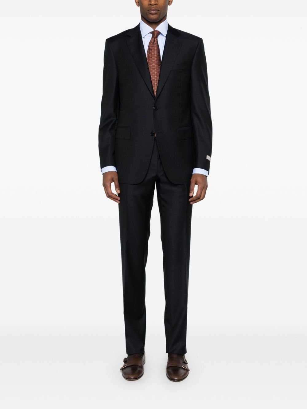 single-breasted wool suit - 2