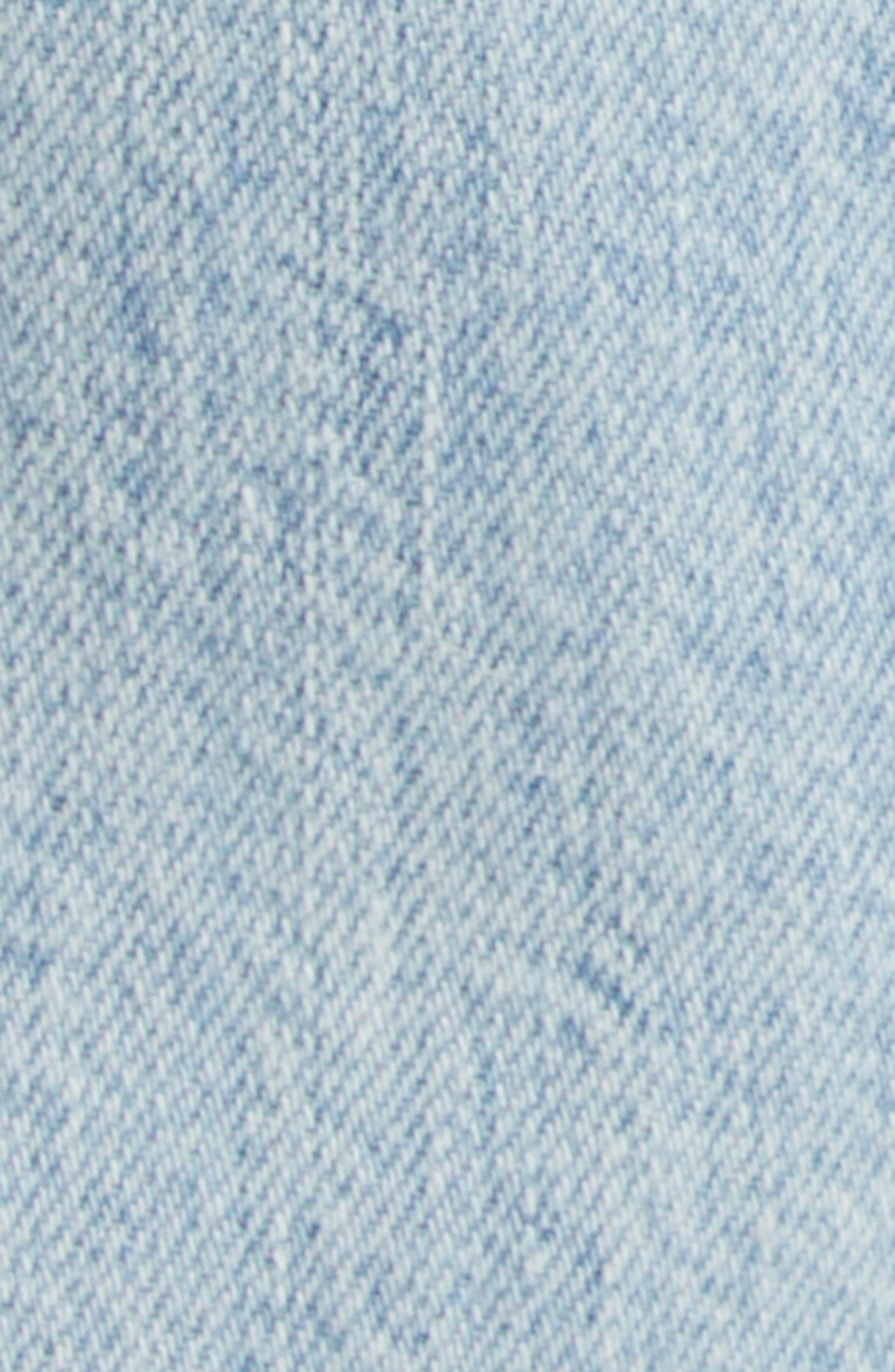 Veronica Beard Taylor Raw Hem High Waist Ankle Wide Leg Jeans in Pale Stone at Nordstrom - 7