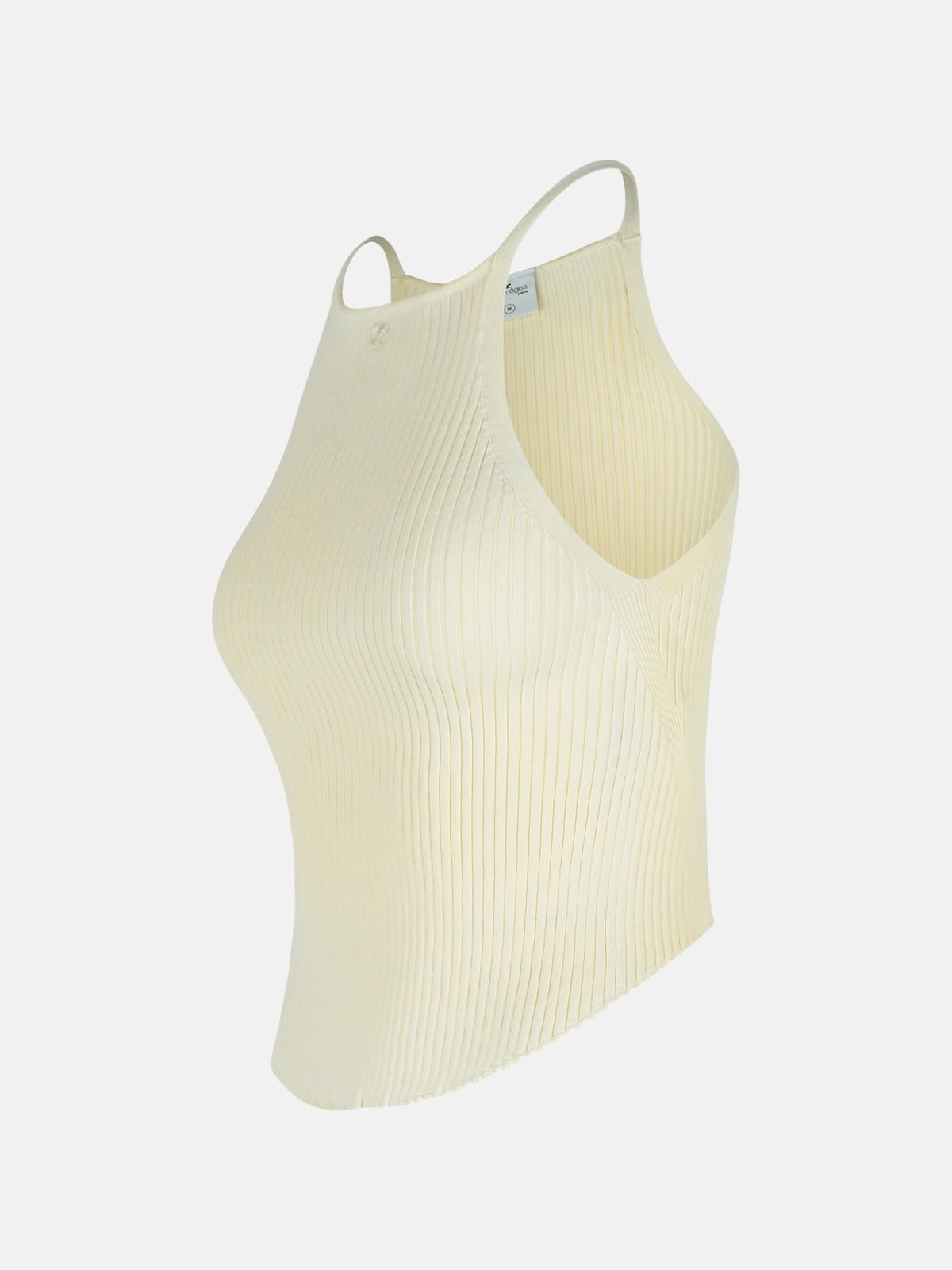 IVORY VISCOSE BLEND TOP - 2