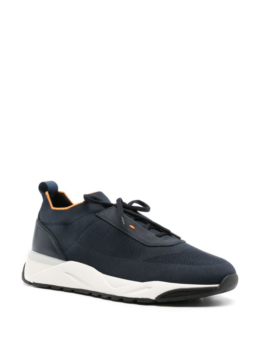 knitted-upper sneakers - 2