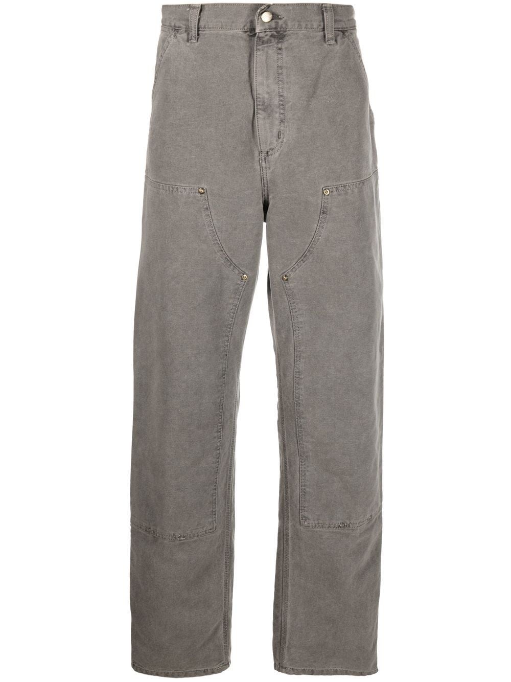 faded organic cotton trousers - 1