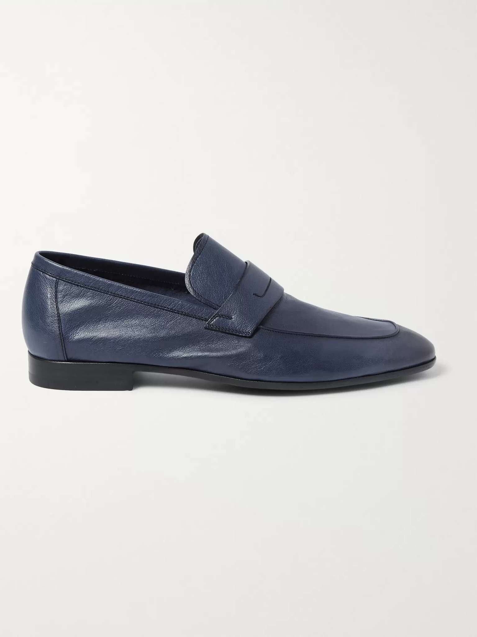 Lorenzo Polished Full-Grain Leather Loafers - 1