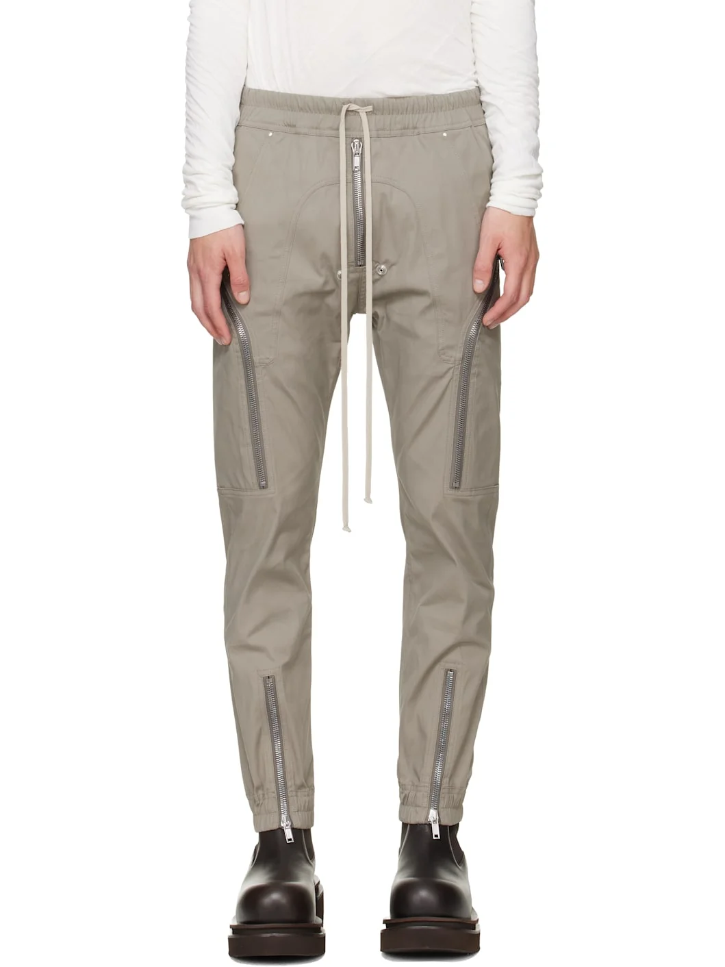 Gray Tower Heizer Cargo Pants - 1