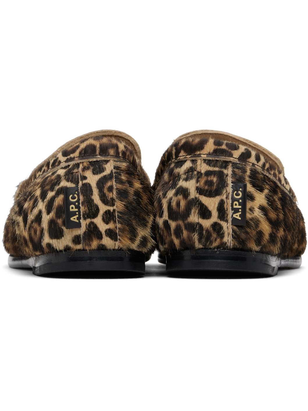 Black & Tan Swan Loafers - 2