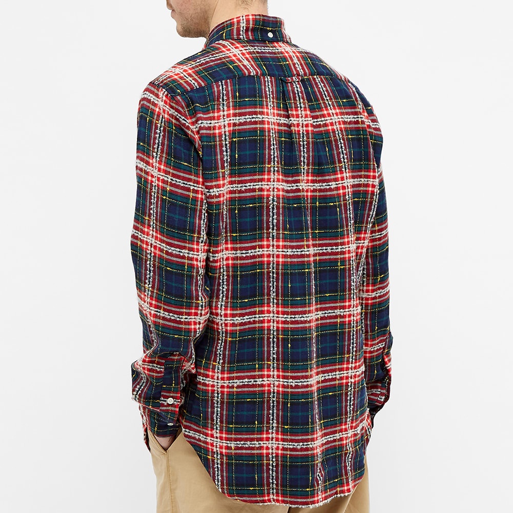 Gitman Vintage Button Down Archive Fluro Slub Check Shirt - 6