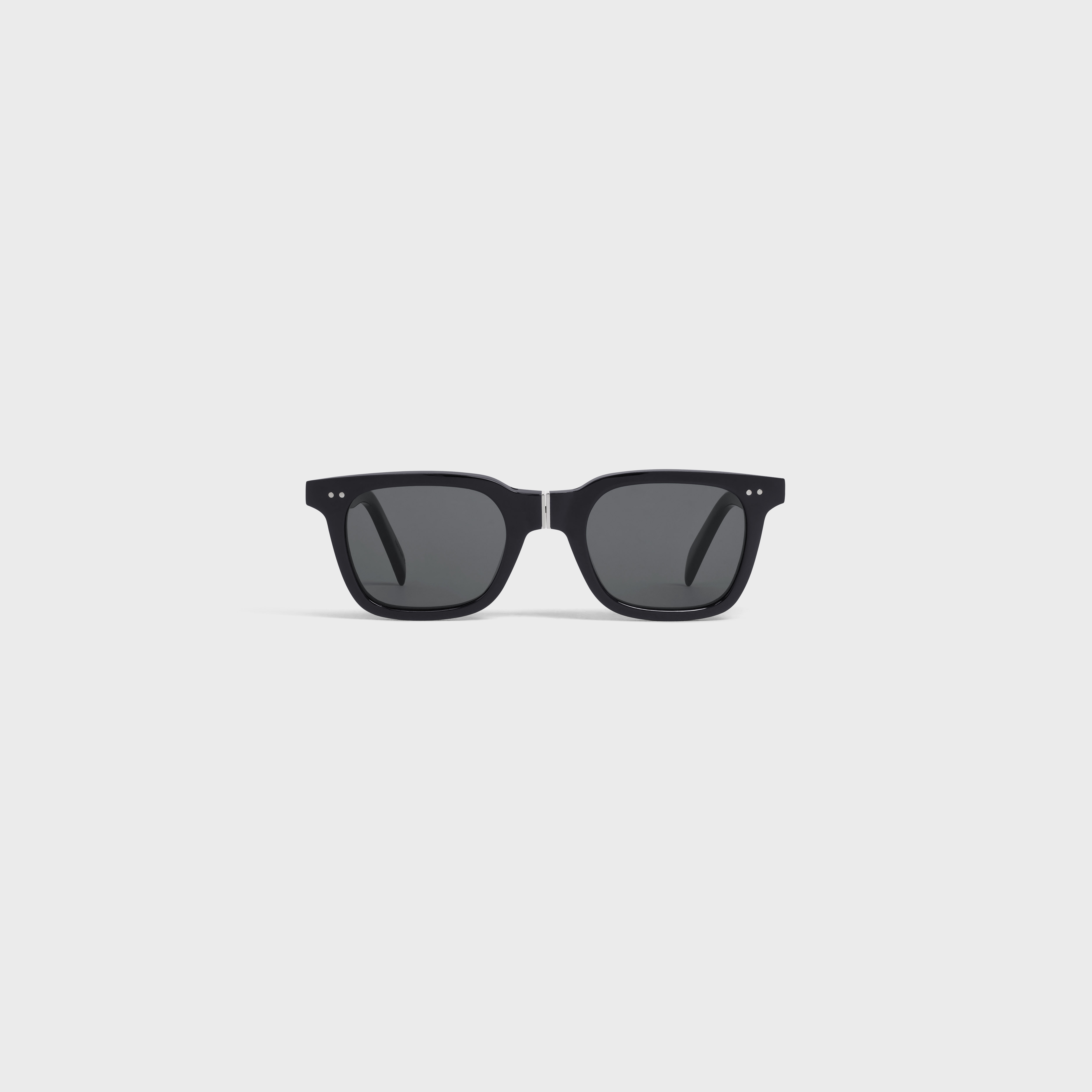 Black Frame 44 Sunglasses in Acetate with Metal - 1