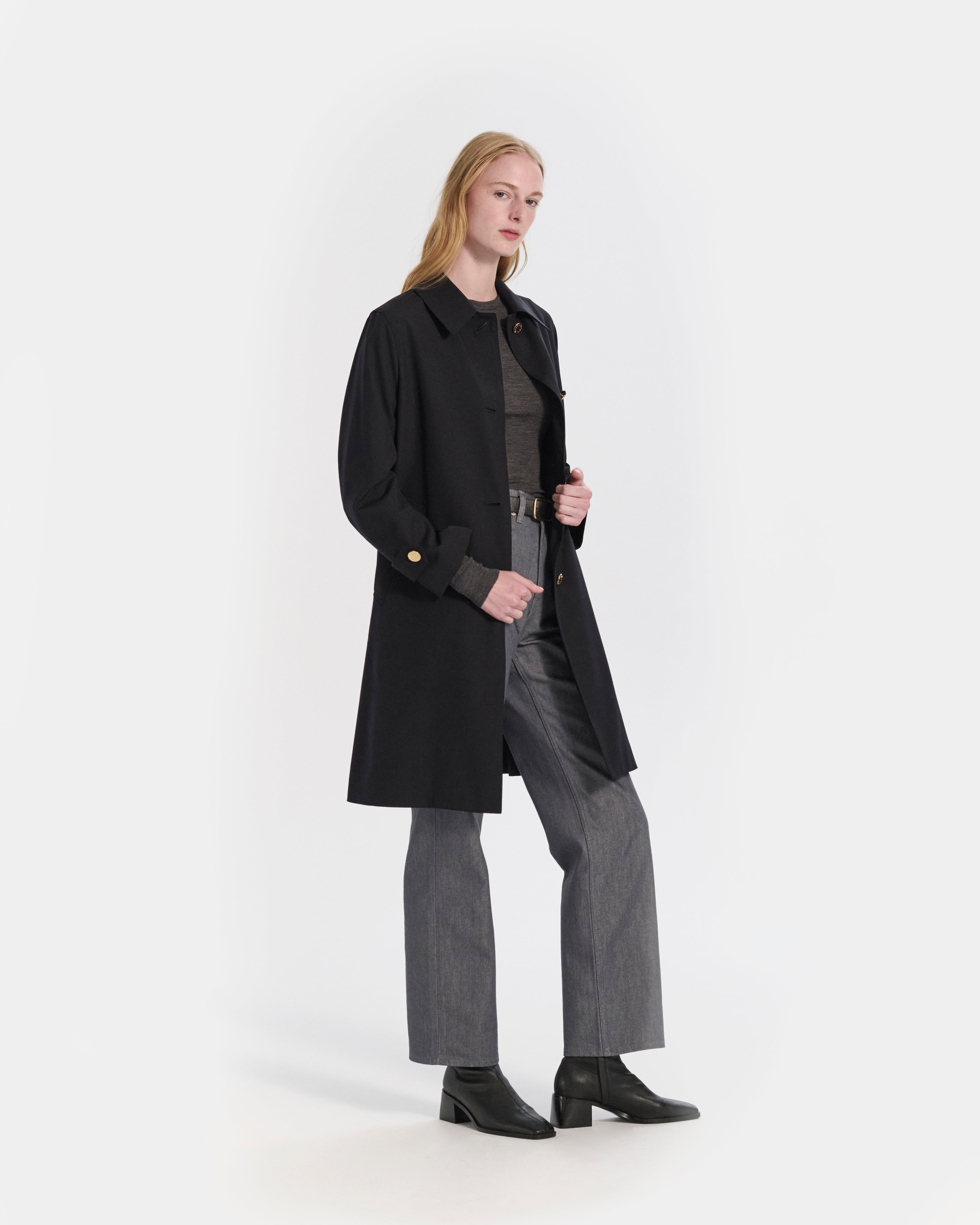 Banton Wool 3/4 Length Coat - 4