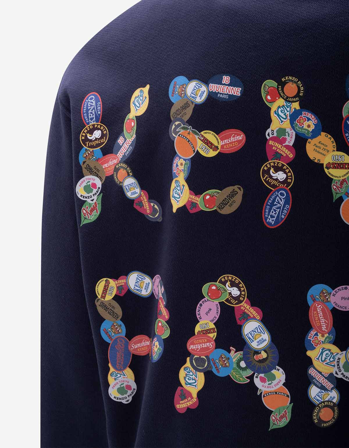 Kenzo Blue Fruit Stickers Sweatshirt - 6