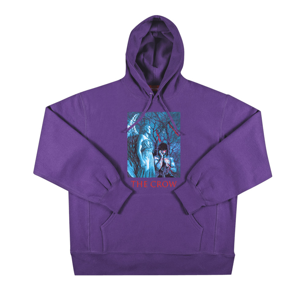 Supreme x The Crow Hooded Sweatshirt 'Dusty Purple' - 1