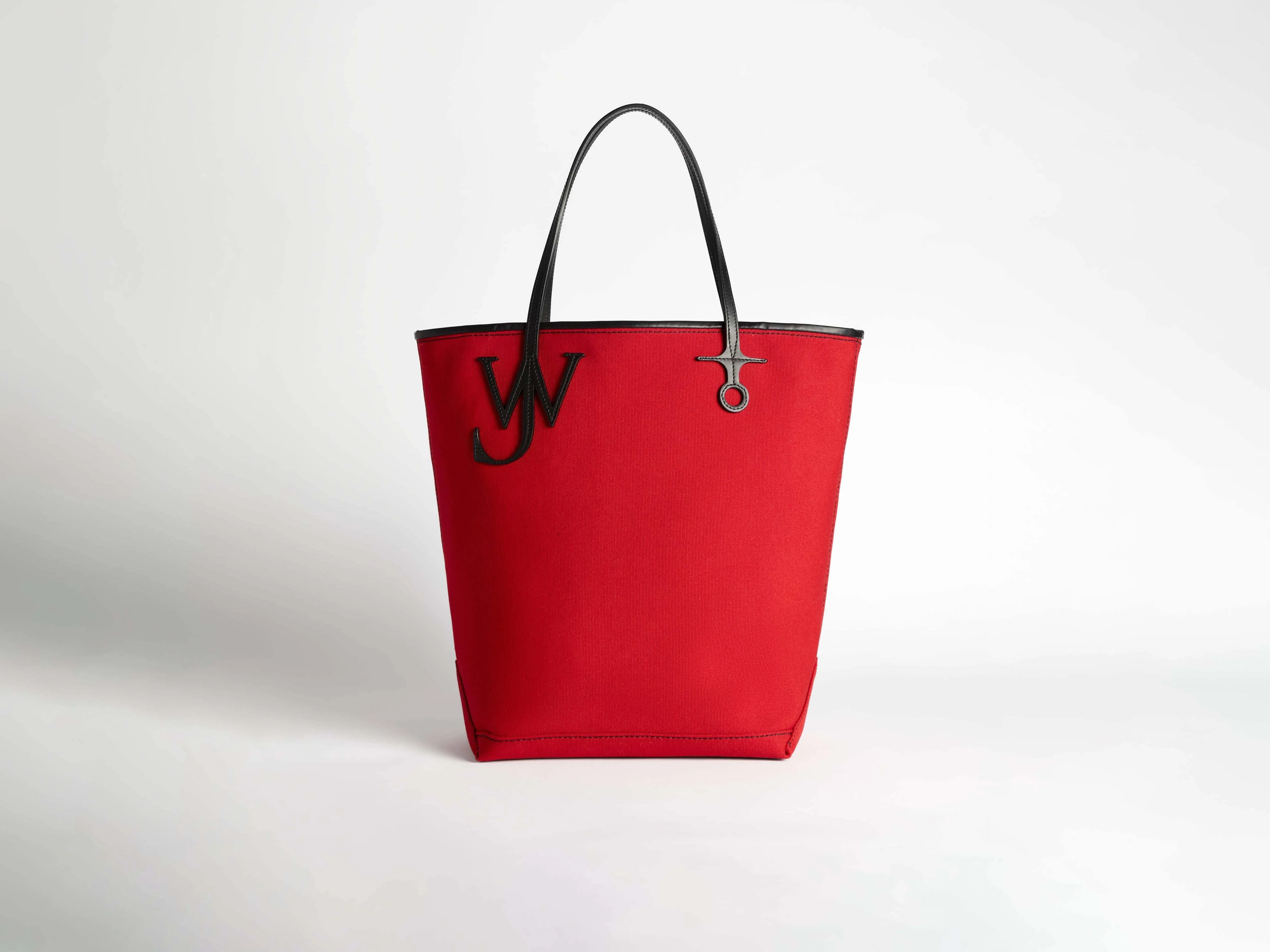 LARGE ANCHOR CANVAS TOTE IN RED - 1