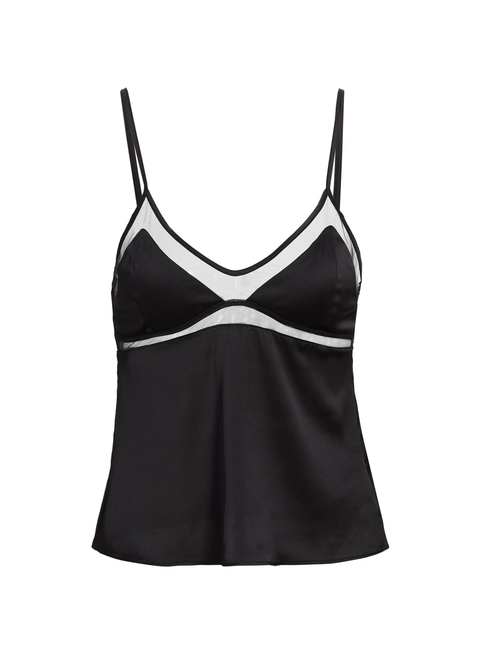 Women's Peep Show Cami - Black - 1