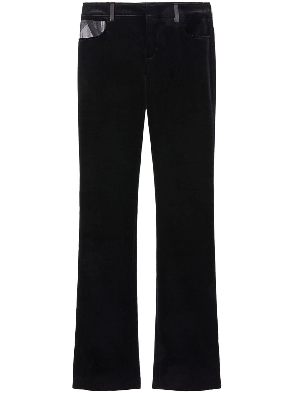 Marmo-print straight-leg jeans - 1