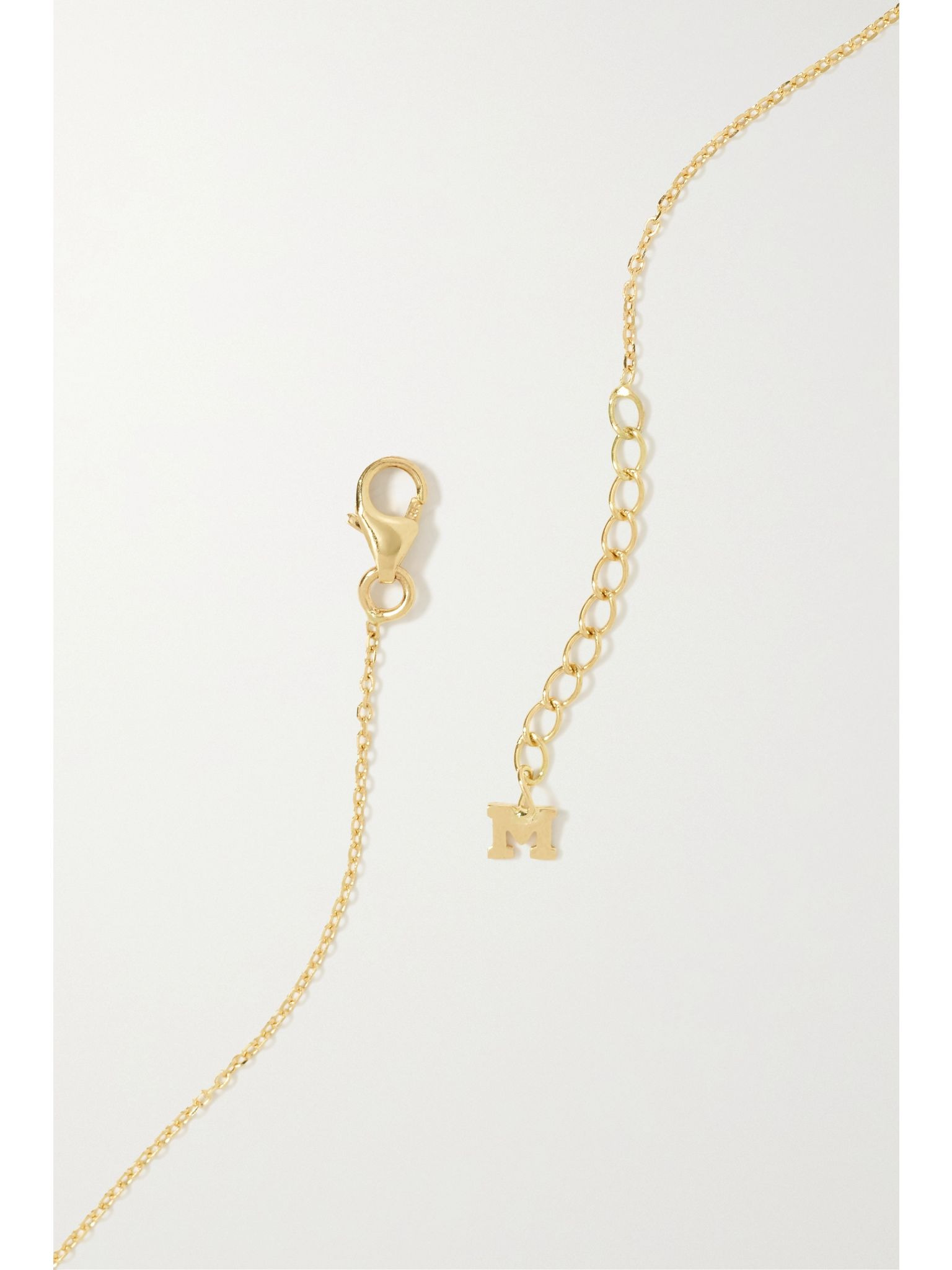 La Barre 14-karat gold diamond necklace Gold - 3
