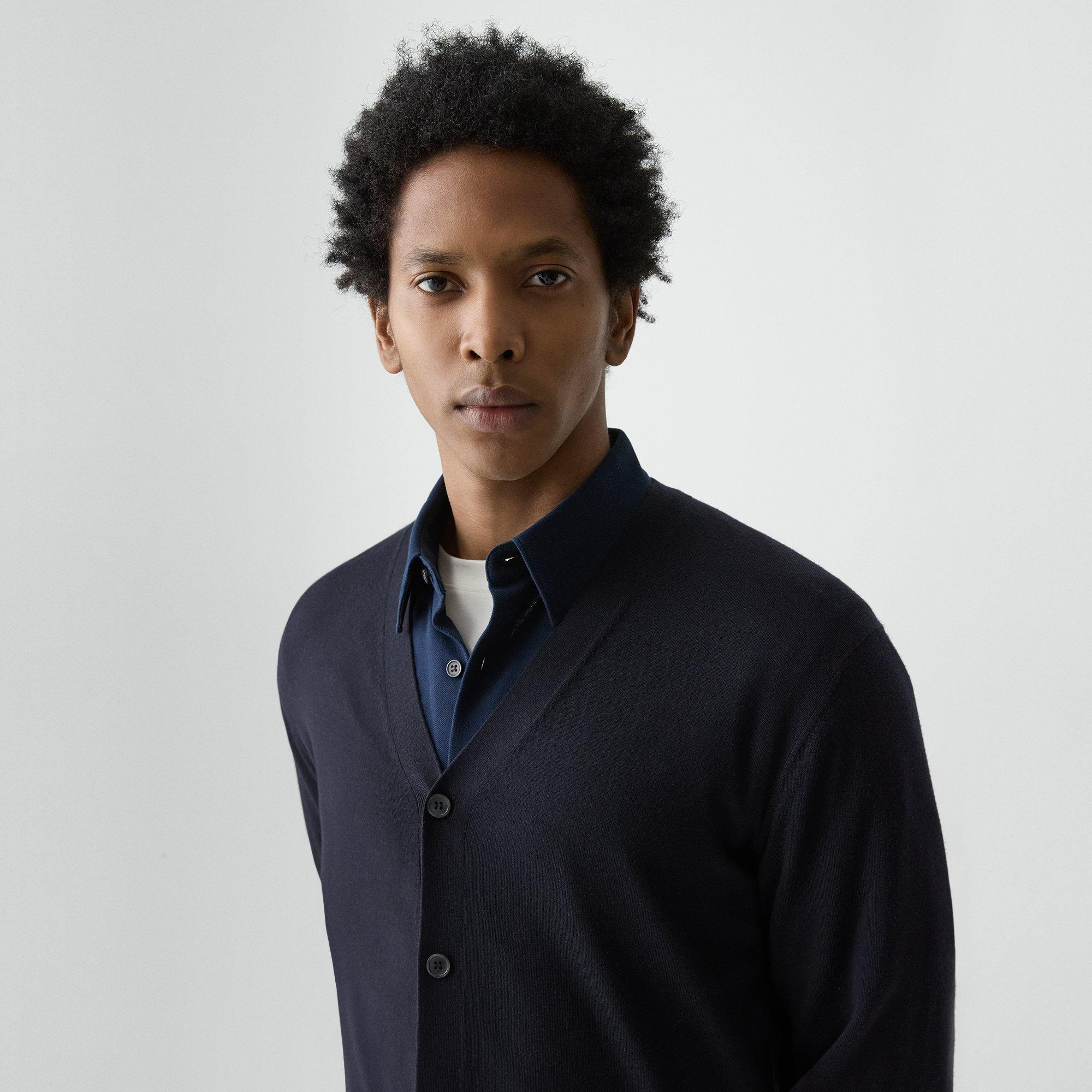 V-Neck Cardigan in Regal Wool - 5