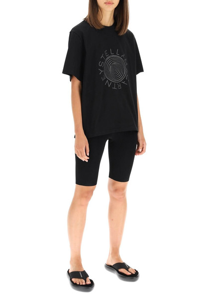 Stella McCartney GLITTER OPTICAL PRINT T-SHIRT outlook