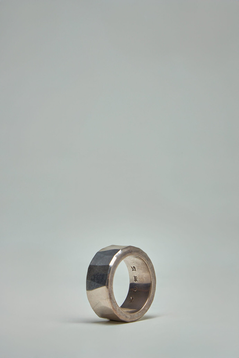 Werkstatt München Ring Rough Hammered Silver outlook