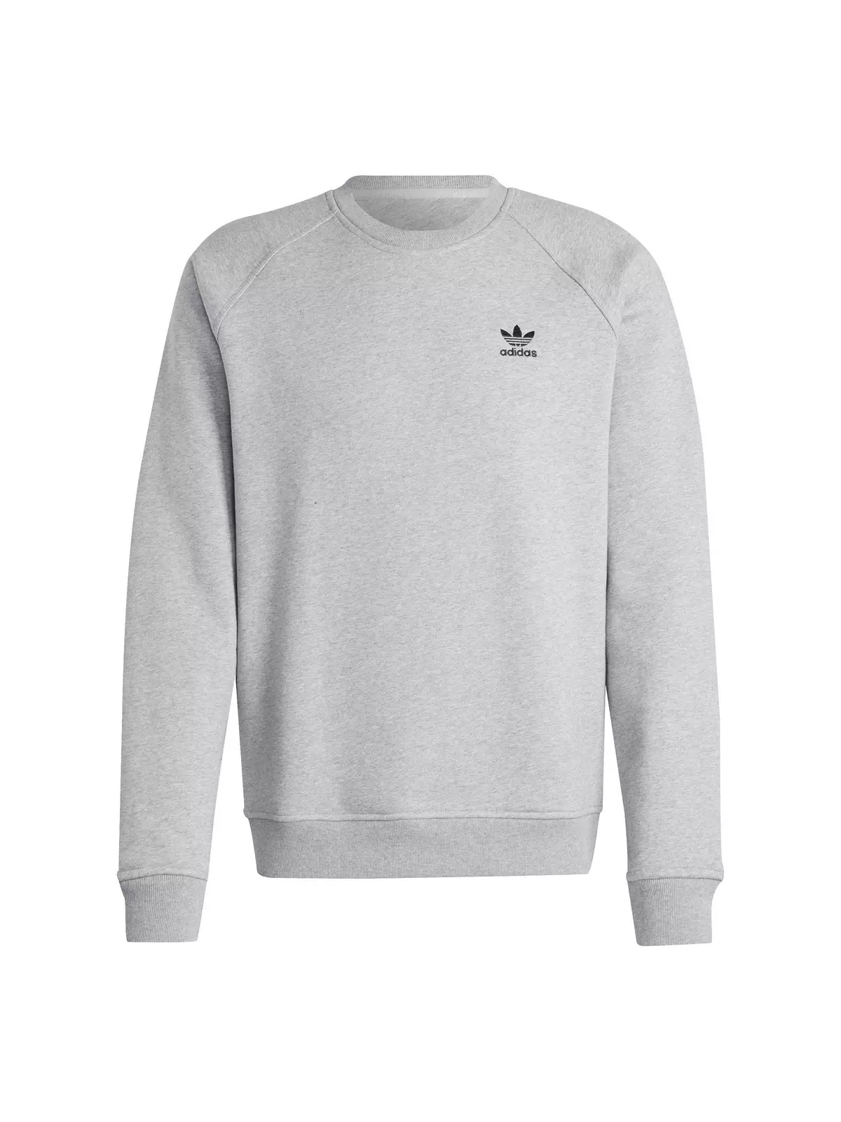 Originals Men's Trefoil Essentials Lifestyle Crew Sweatshirt -Grey - 6