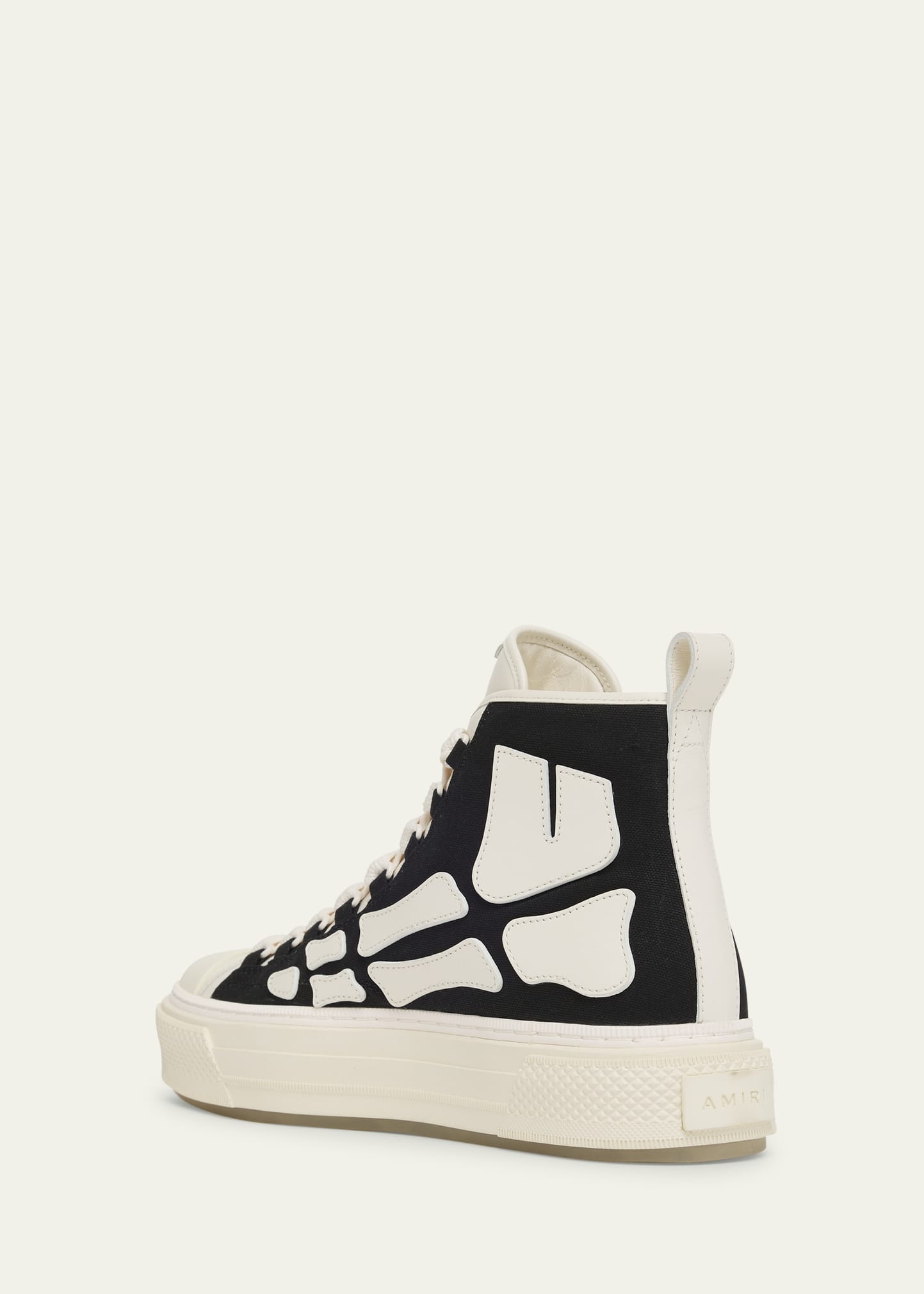 Men's Skel Court Canvas and Leather High-Top Sneakers - 4