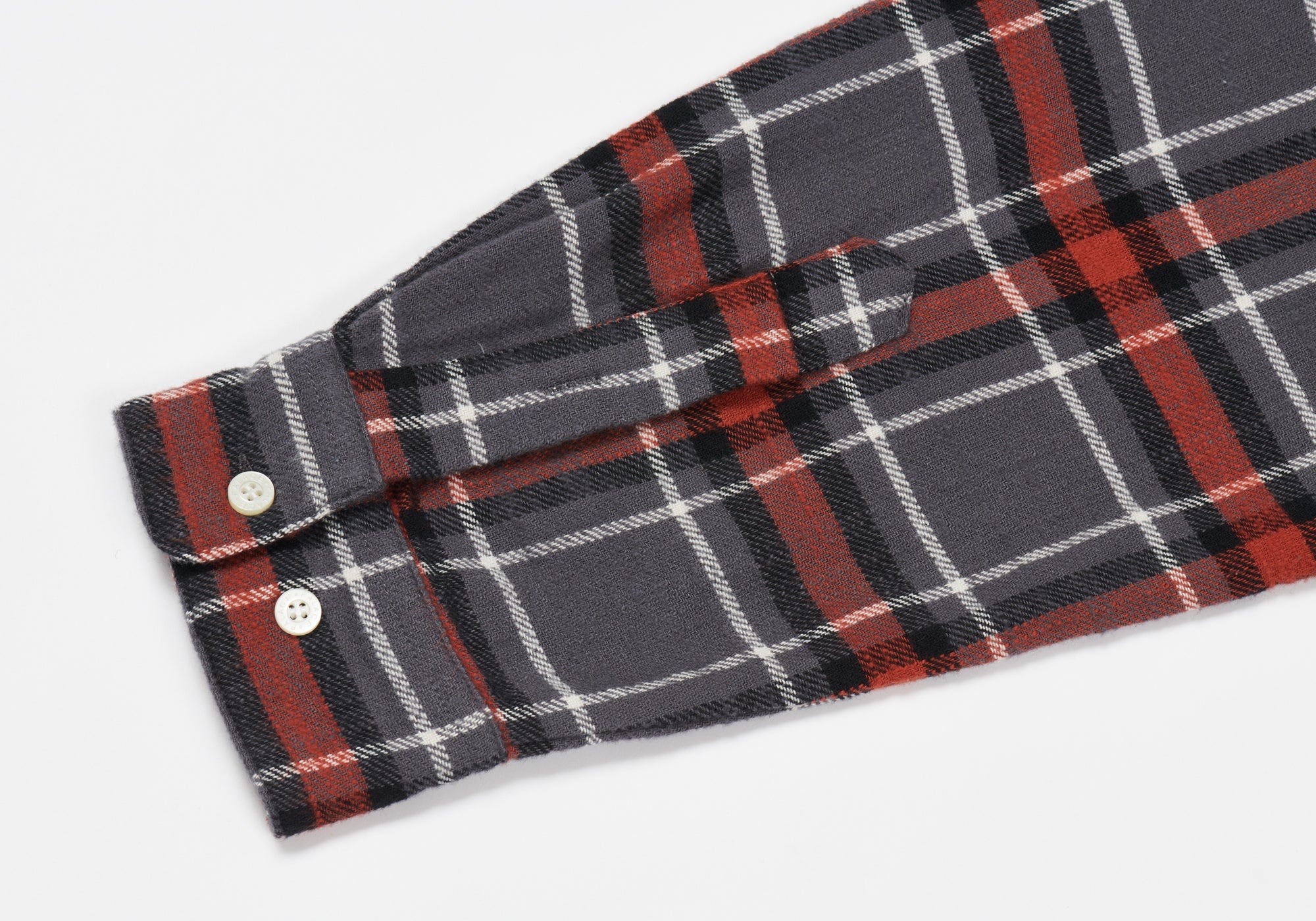 FLANNEL DROP SHOULDER SHIRT GREY - 7