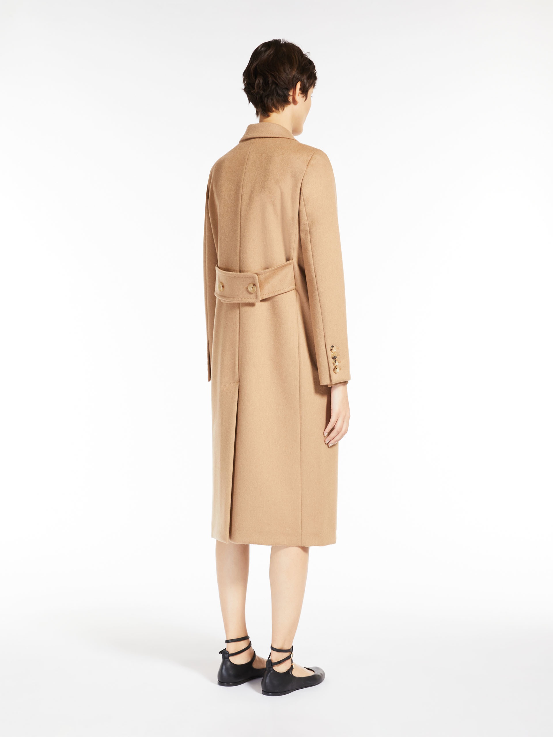 Max Mara ELMI Double-breasted camel coat REVERSIBLE