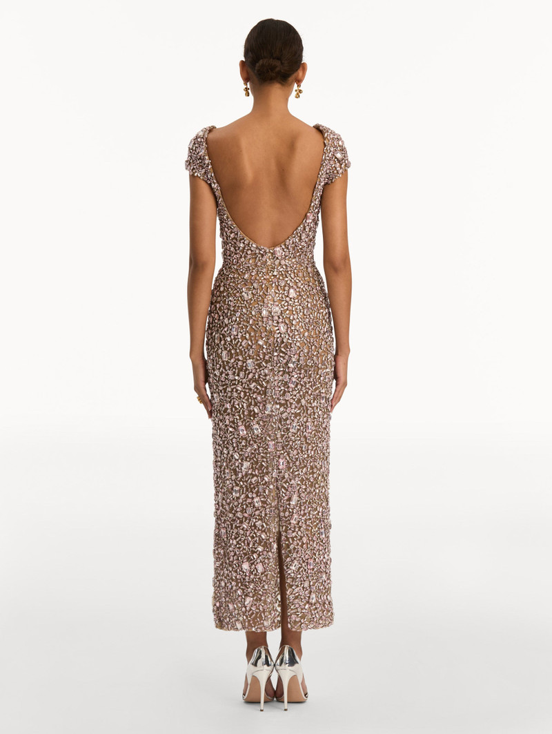 MOSAIC CRYSTAL EMBROIDERED GOWN 3