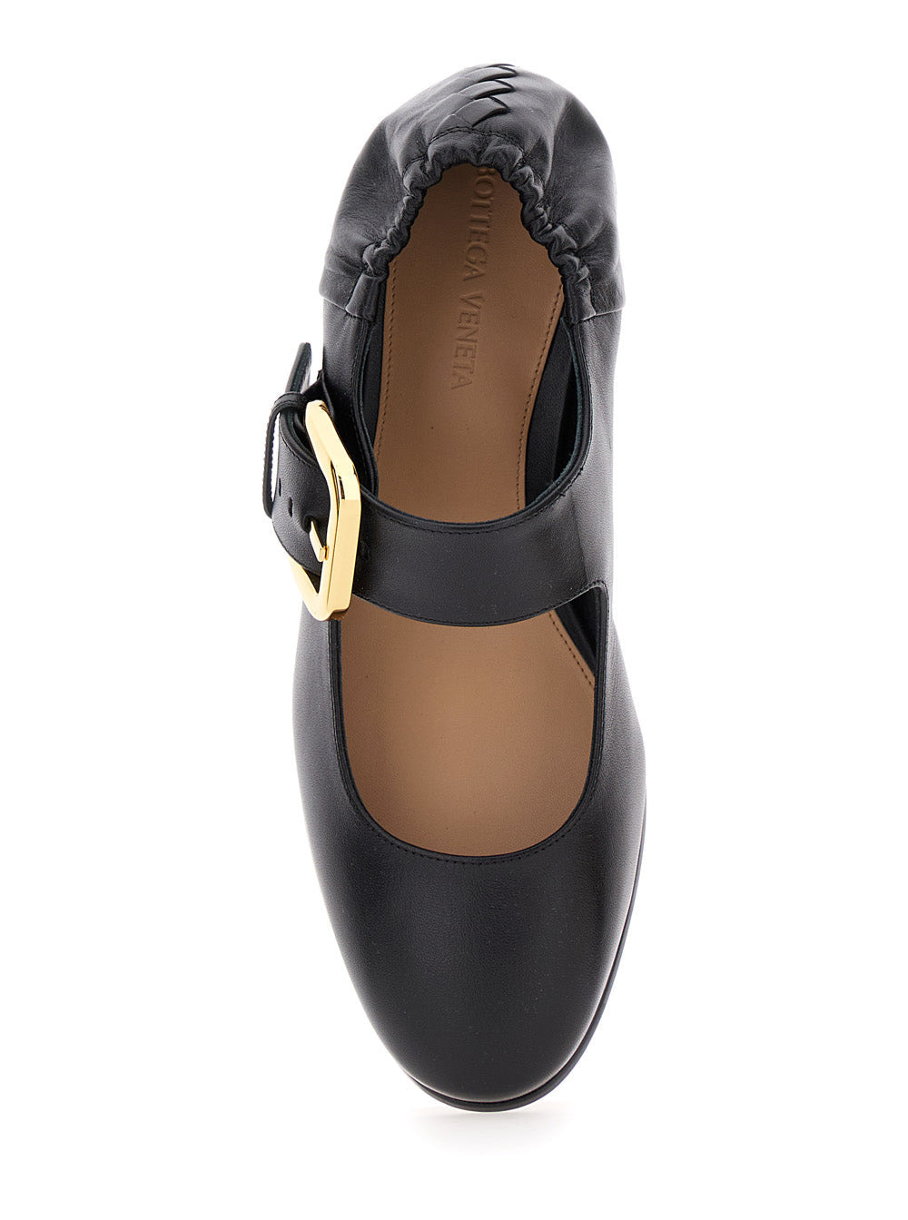 Bottega Veneta Women 'Astaiere' Black Slip-On Mary Janes With Maxi Buckle In Leather Woman - 4