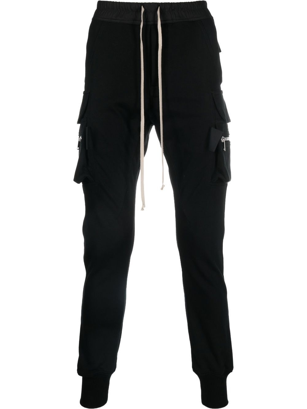 slim-cut leg cargo trousers - 1