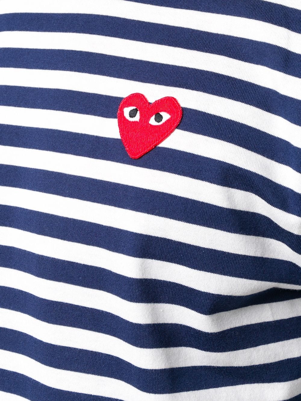 striped heart logo T-shirt - 5