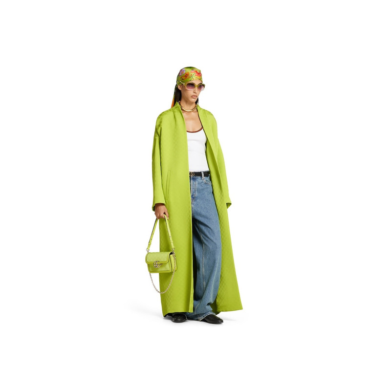 GUCCI GG fabric jacquard coat outlook