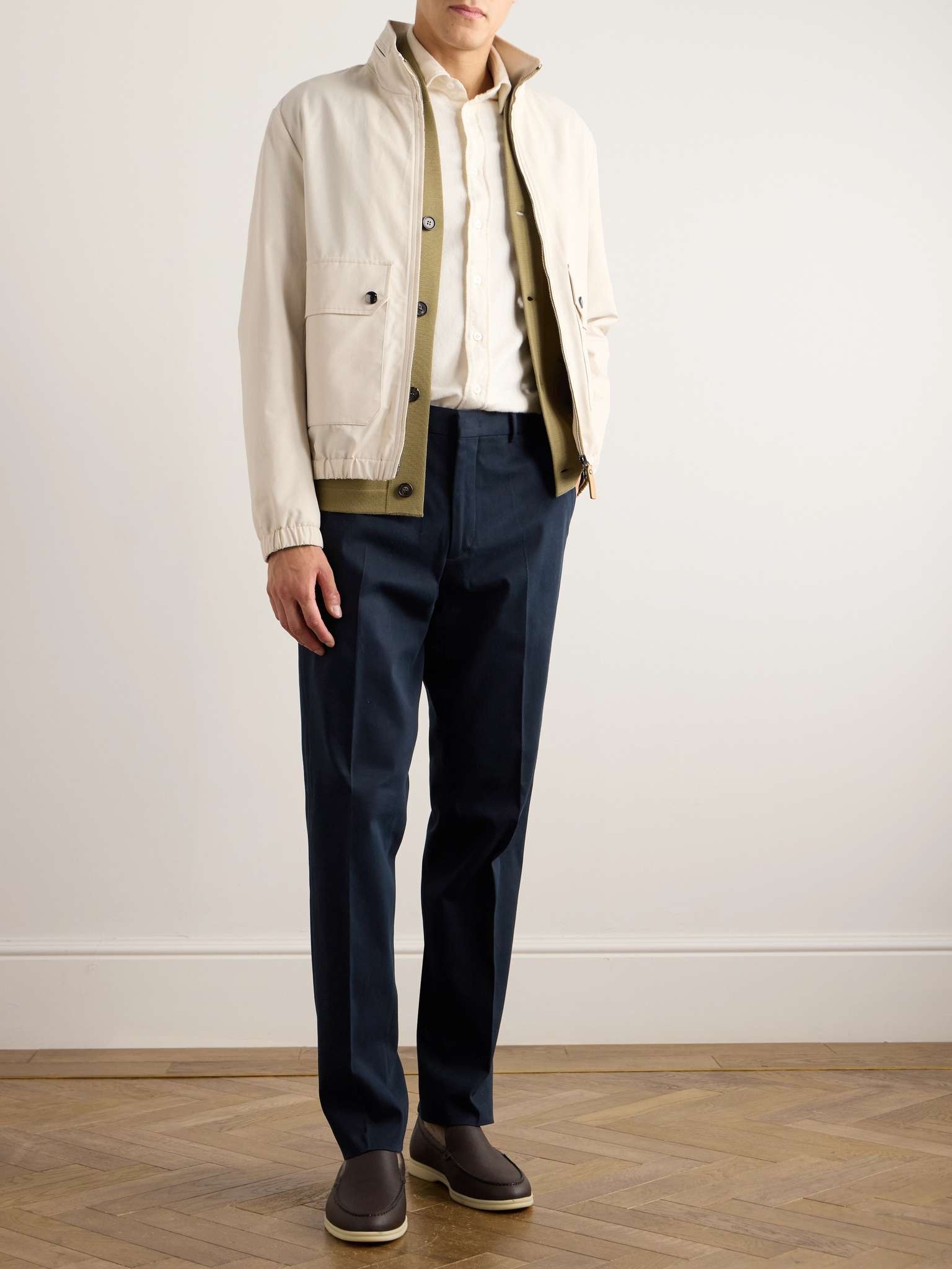 Jarno Austin Straight-Leg Stretch-Cotton Twill Trousers - 2