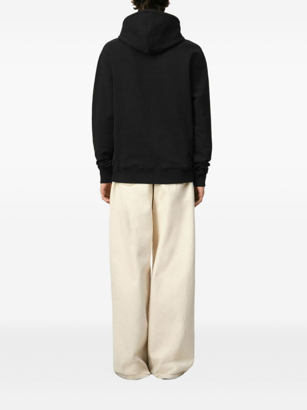 embroidered cotton hoodie - 2