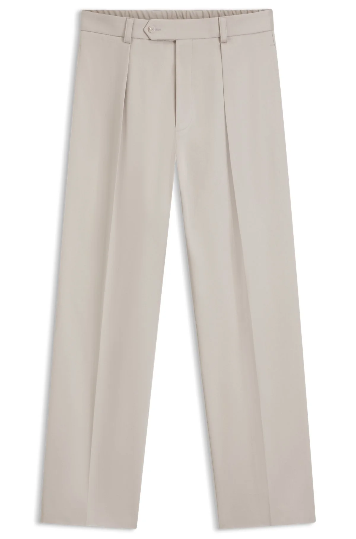 BECKHAM X BOSS MICRO-PATTERNED TROUSERS IN COTTON - 1