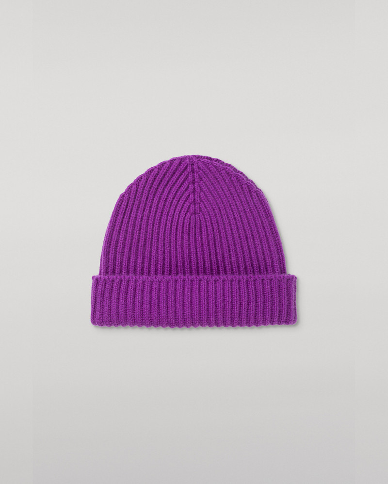 Lovat Purple Cashmere Hat 1
