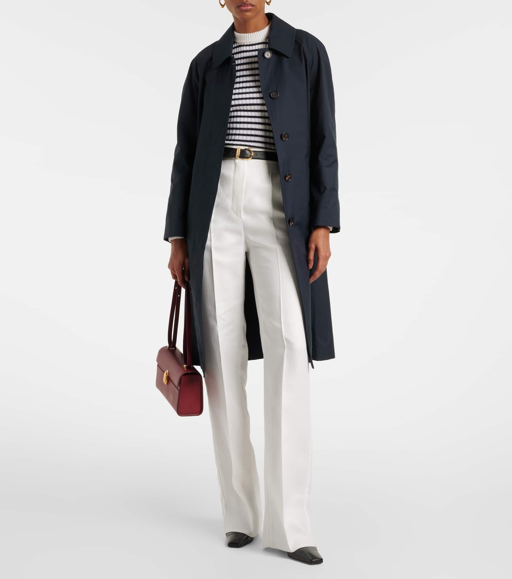 Orleans cotton-blend twill coat - 2