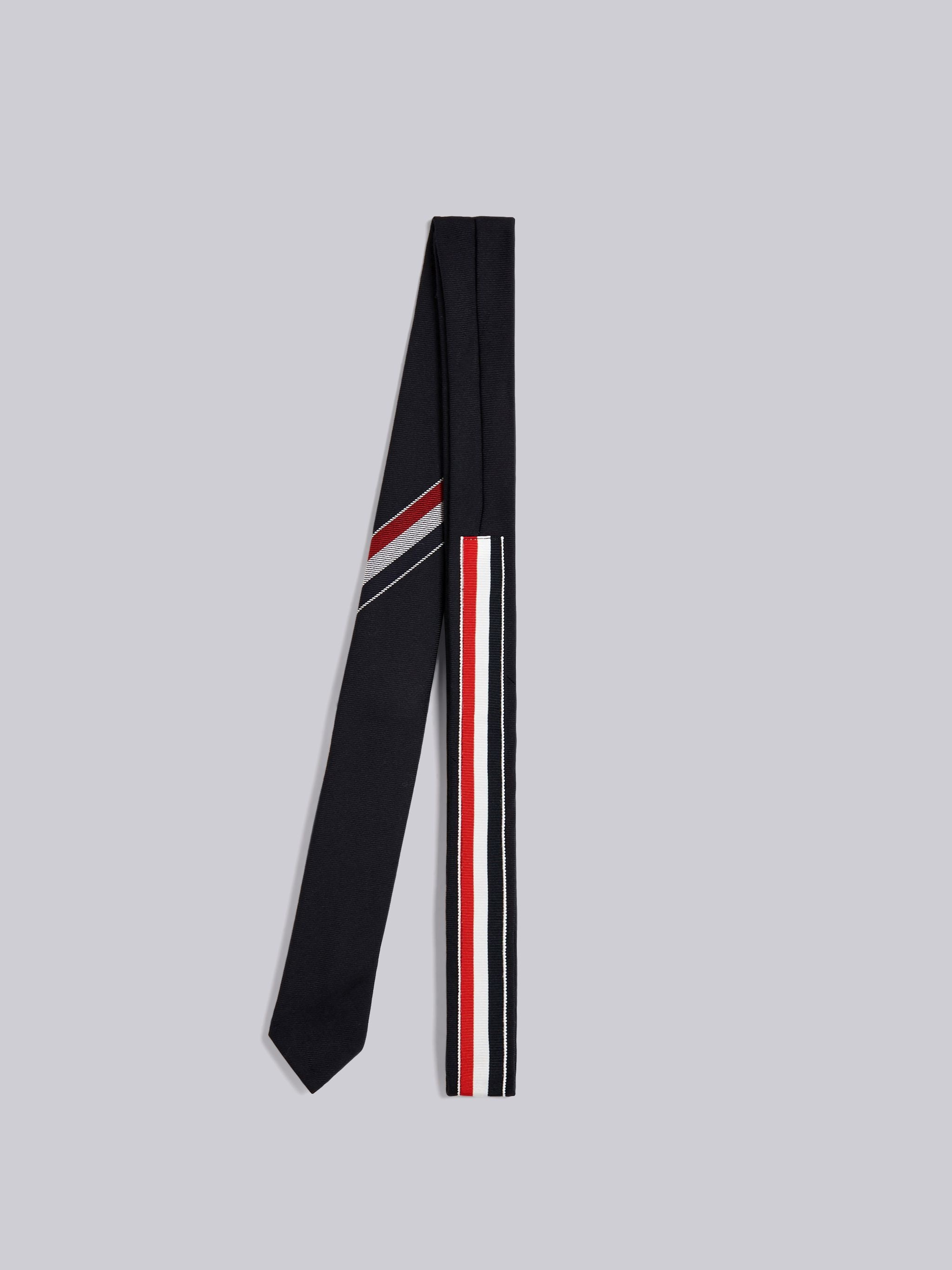 Engineered Stripe Necktie In Wool - 2