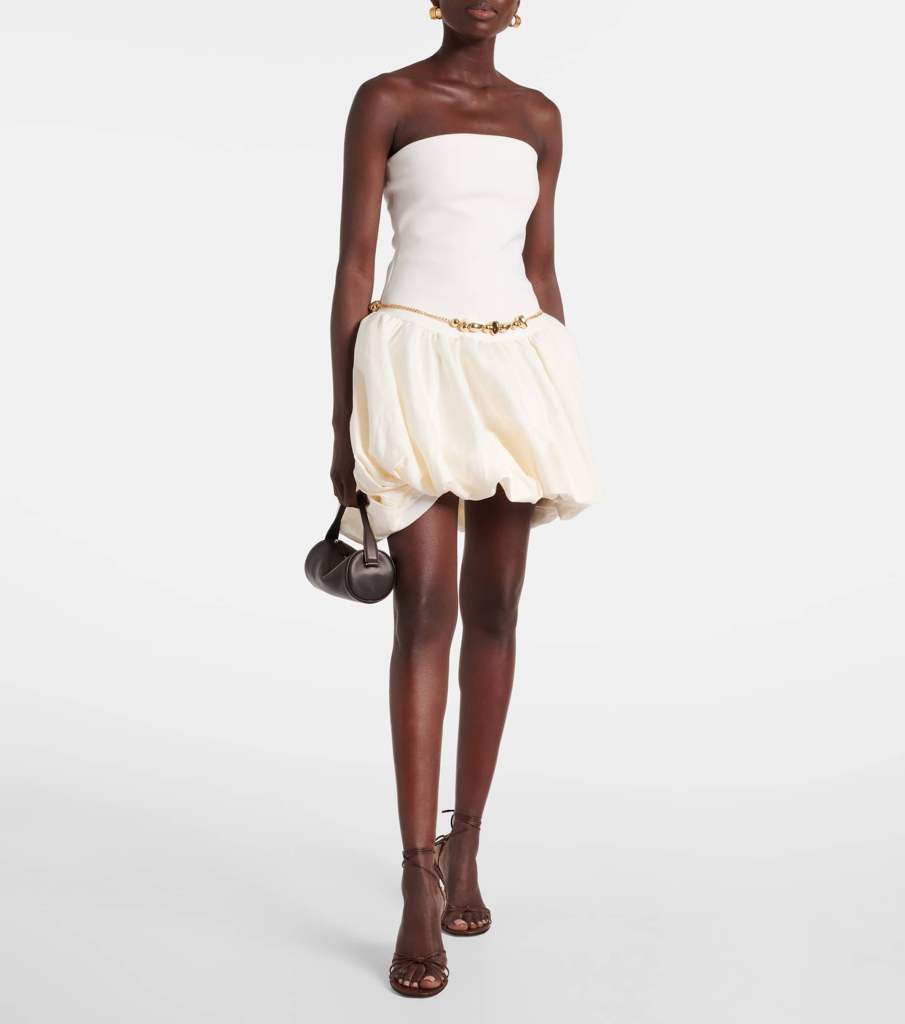 Pollie linen and rayon-blend minidress - 2