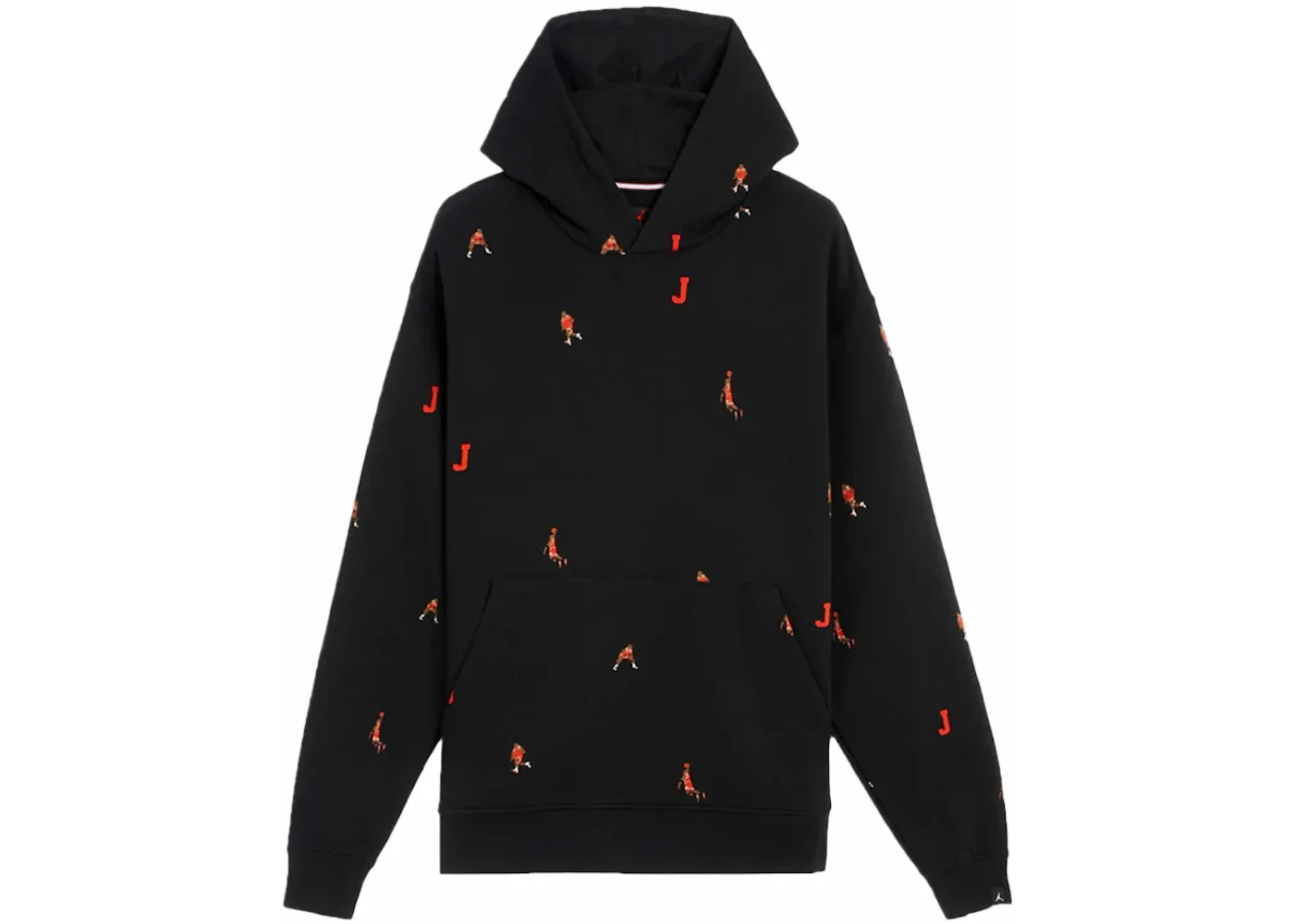 Jordan Essential Holiday Jumpman Fleece Pullover Hoodie Black - 1