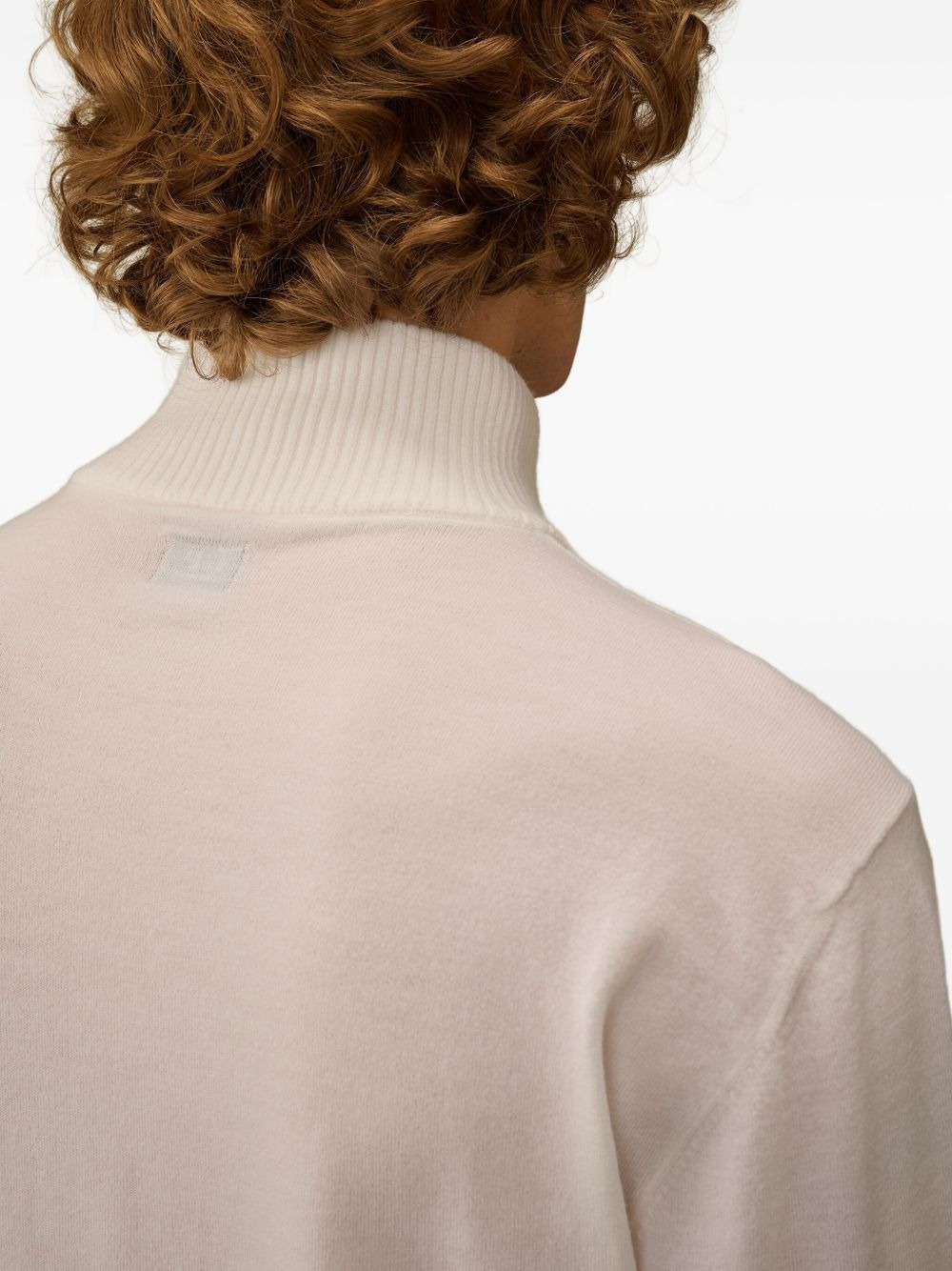 half-zip lens-pocket sweater - 5