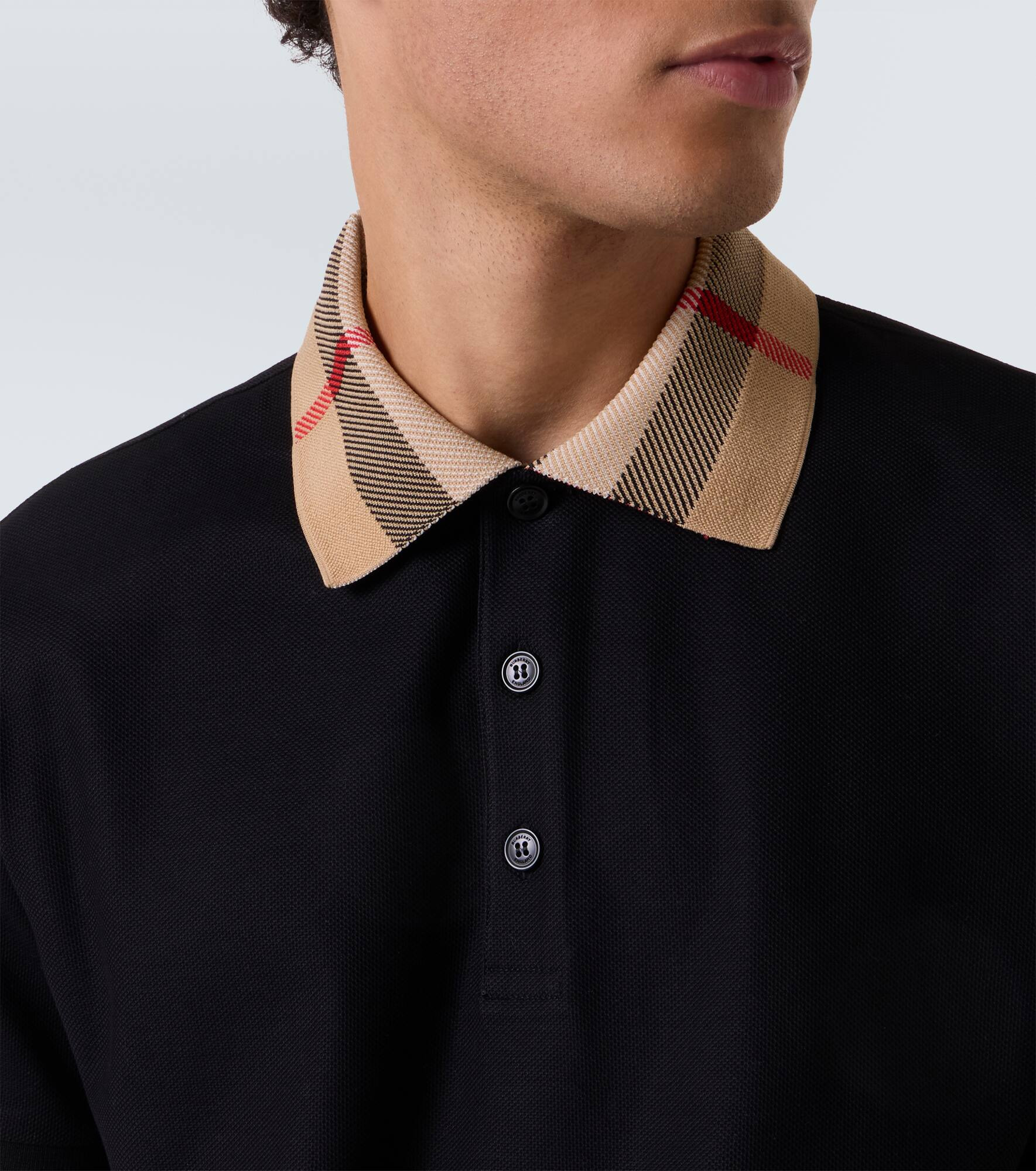 Burberry Check cotton piqué polo shirt - 6