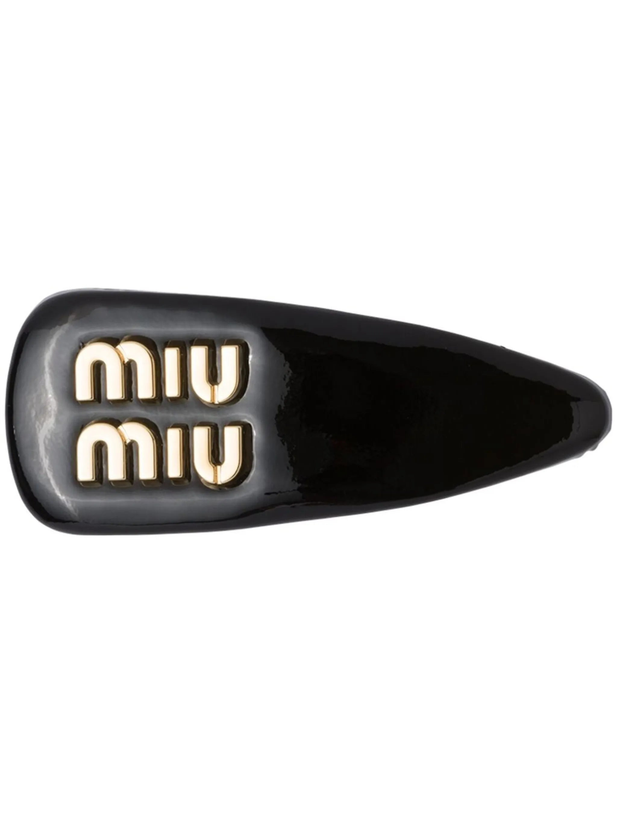 patent-leather hair clip - 1